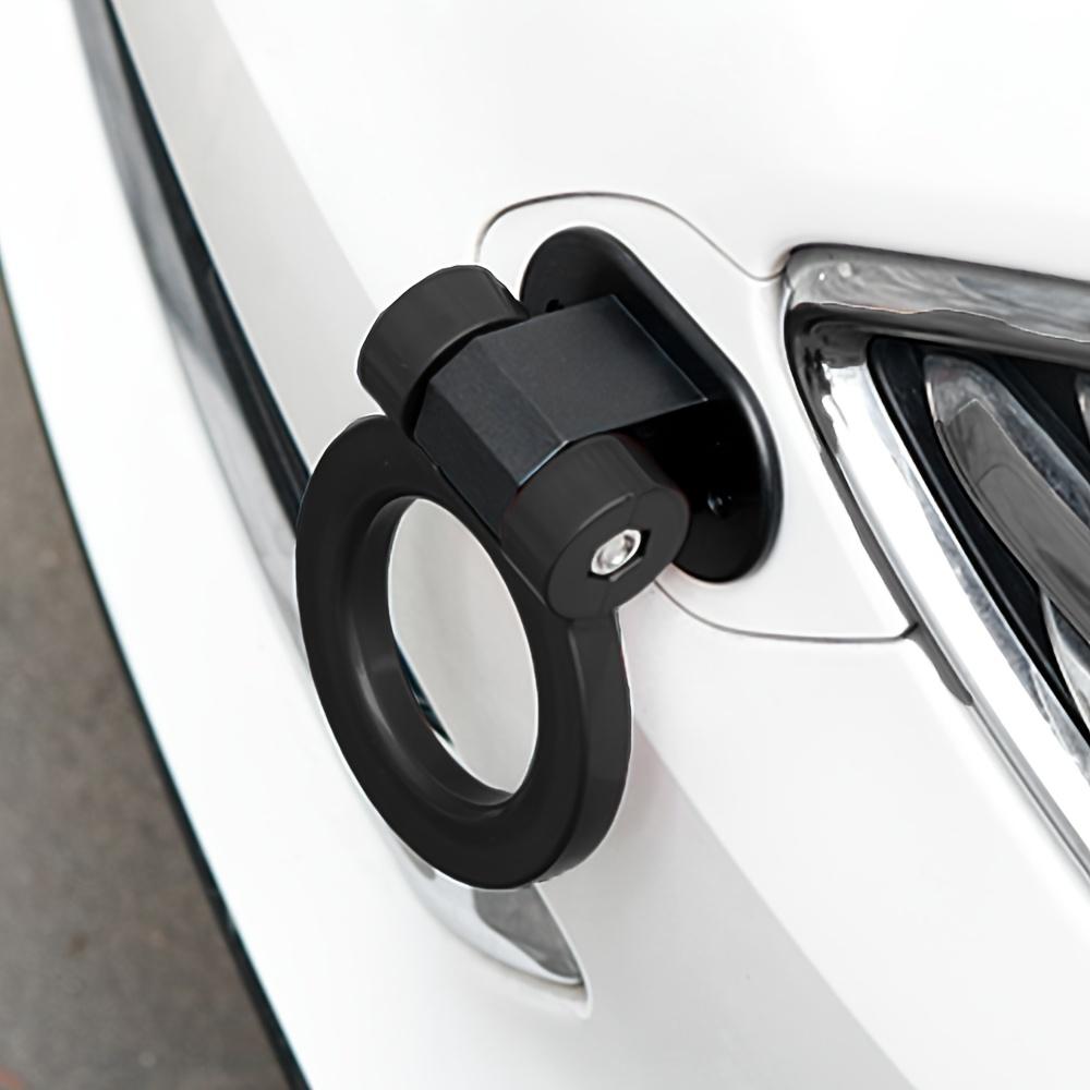 Car Modification Trend Universal Decorative Circular Trailer Hook ABS Adhesive Non-destructive Trailer Hook Adjustable Plastic Trailer Ring