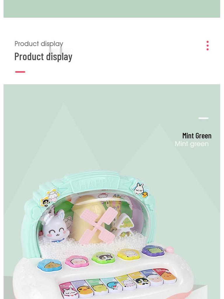 Baby Musical Piano Toy for Early Education, 6-12 Months Boys & Girls