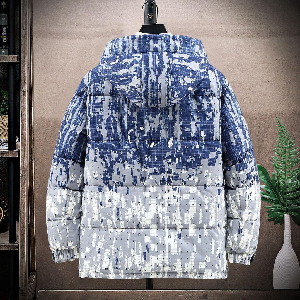 Plus Size Cotton Jacket Winter Thickened Cotton Jacket Fat Man Workwear Hooded Down Cotton Jacket Men 5XL-11XL
