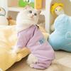 Winter Warm Pet Four-legged Clothes Corduroy Fleece Thickened Into Cat Anti-hair Loss Can Be Traced Dog Cat Clothes