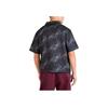 Jordan Essentials Letter Print Collared Sport Casual Breathable Loose Short Sleeve Shirt Men Tops Black FB7323-010