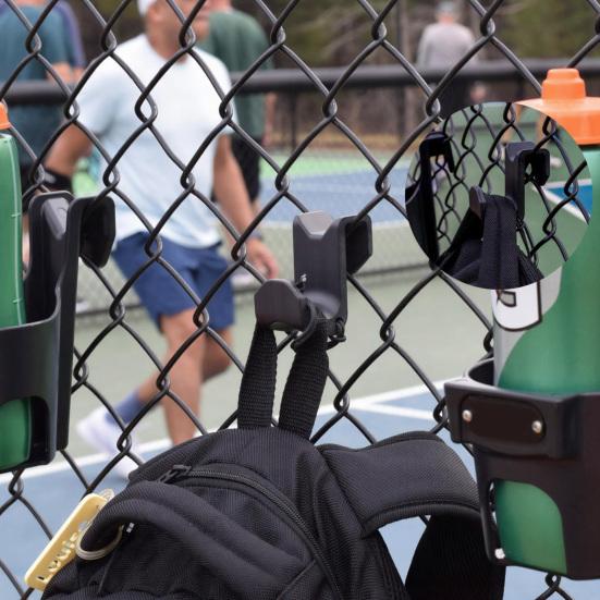 Zaunhaken Hohe Festigkeit Stabil Tragfähig Baseballtaschen-Haken für Maschendrahtzäune Haken für Sportgeräte Handtücher Wasserflaschen