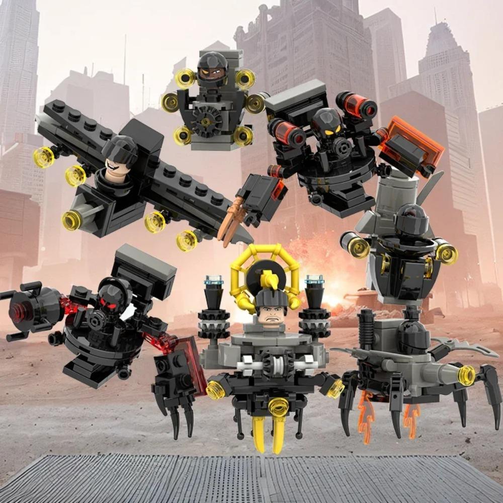 

Skibidi Building Blocks Toys - Cameraman/Titan/Clock King Анимационные фигурки Модель, DIY Сборные кирпичи для мальчиков, девочек, детей, рождение