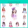 Cute 6.6in Bjd Princess Dolls With Movable Joints Mini Model Toy Kids Birthday Gift