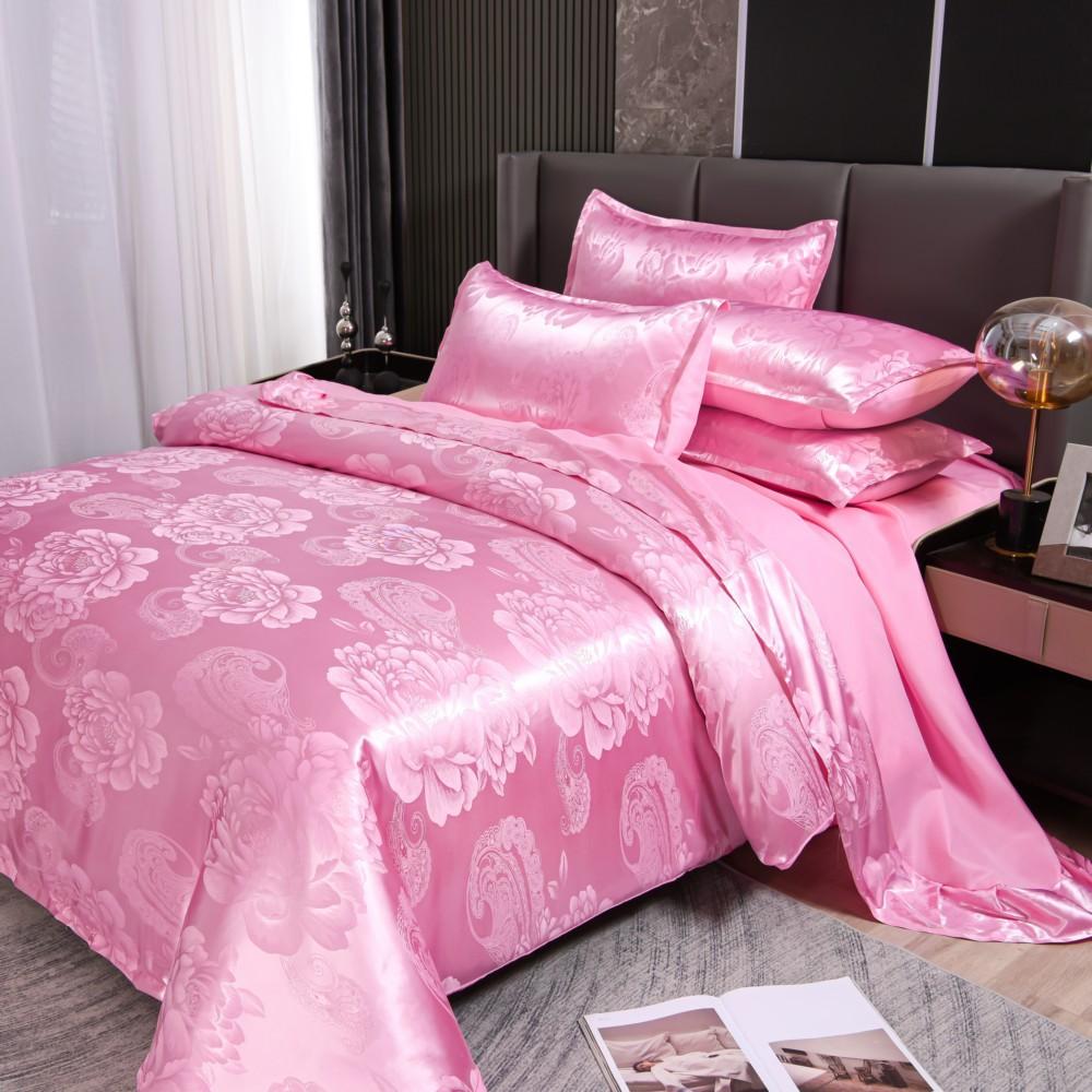 Wedding Bedding European Jacquard Quilt Set Three-Piece American, Eternal Movement Simple Style,