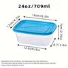 10 BUC Cutie de Depozitare Alimente Stivuibilă cu Capac, Cutie de Prânz din Plastic BPA pentru Cereale, Carne și Legume