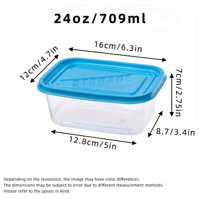 10 BUC Cutie de Depozitare Alimente Stivuibilă cu Capac, Cutie de Prânz din Plastic BPA pentru Cereale, Carne și Legume