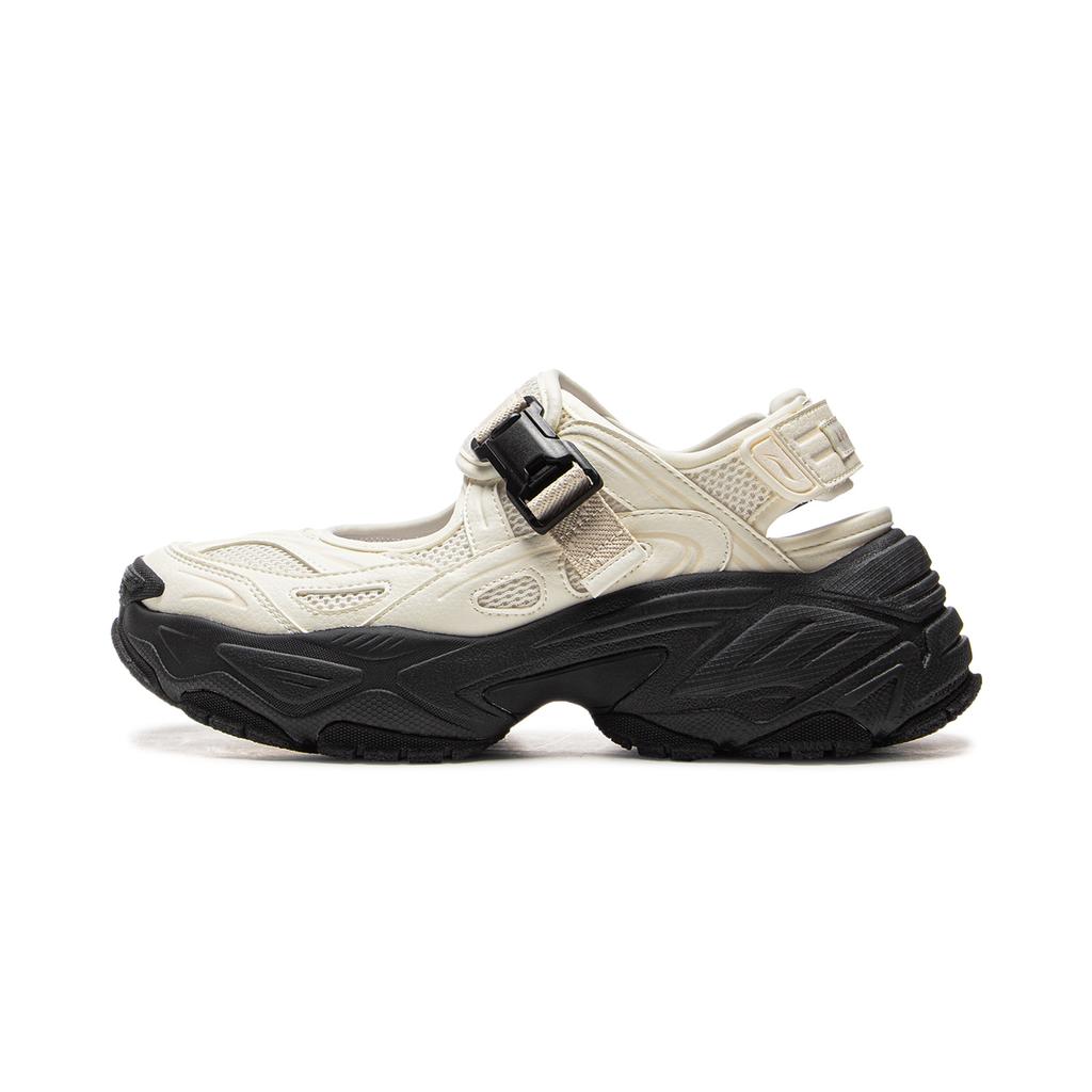 New LiNing Red Sugar 2 Slip Resistant, Abrasion Resistant, Breathable Low Top Casual Shoes Women's Ecru AGUV022-3