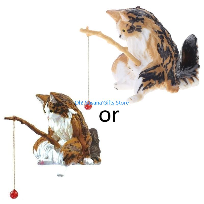 

090D Fishing Ornaments Mini Statue Fish Accessories Aquarium Decoration