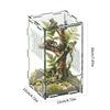 Amphibian Breeding Box Convenient Terrarium with Front Opening Door For Easy Maintenances Jumping Spiders Encloure