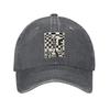 Chess Pieces On Board 1 Washed Denim Cap Casual Baseball Caps Adjustable Hat Summer Unisex Baseball Hats