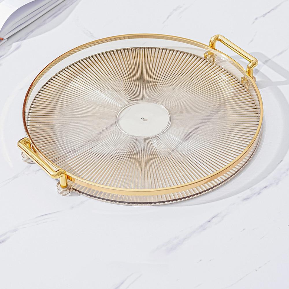 Thickened Tea Cup Storage Plate Removable Handle Living Room Fruit Tray Aromatherapy Tray  Coffee