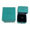 TIFFANY&Co. D0.19ct Diamond Princess cut Platinum Jewelry Ring Pt950 Silver