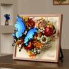 Non-Toxic New Year Decorations 3D Picture Frame Building Blocks Flowers Mini Bricks Diy Children Toys Wedding Gifts