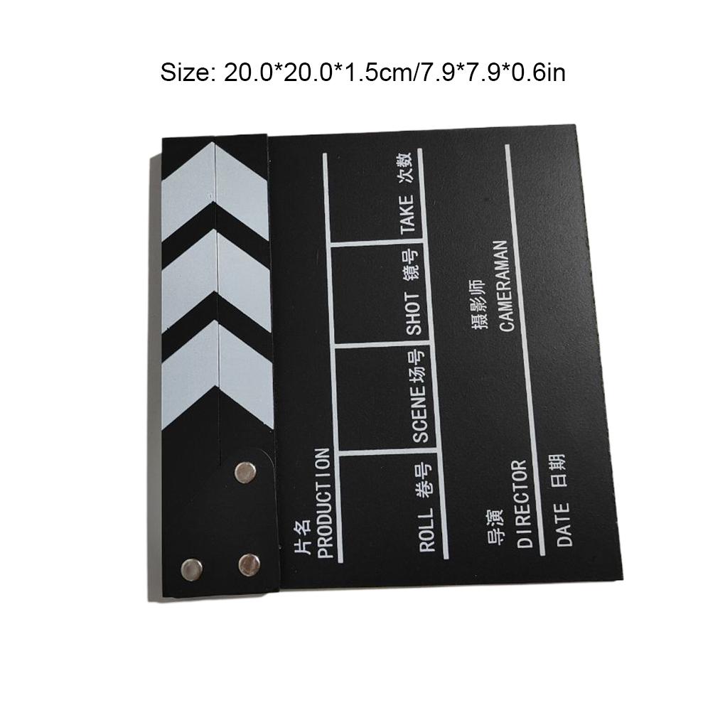 Movie Clapperboard Professional Printed Pattern Wood Video Director Clapperboards Scene Boards Accessories