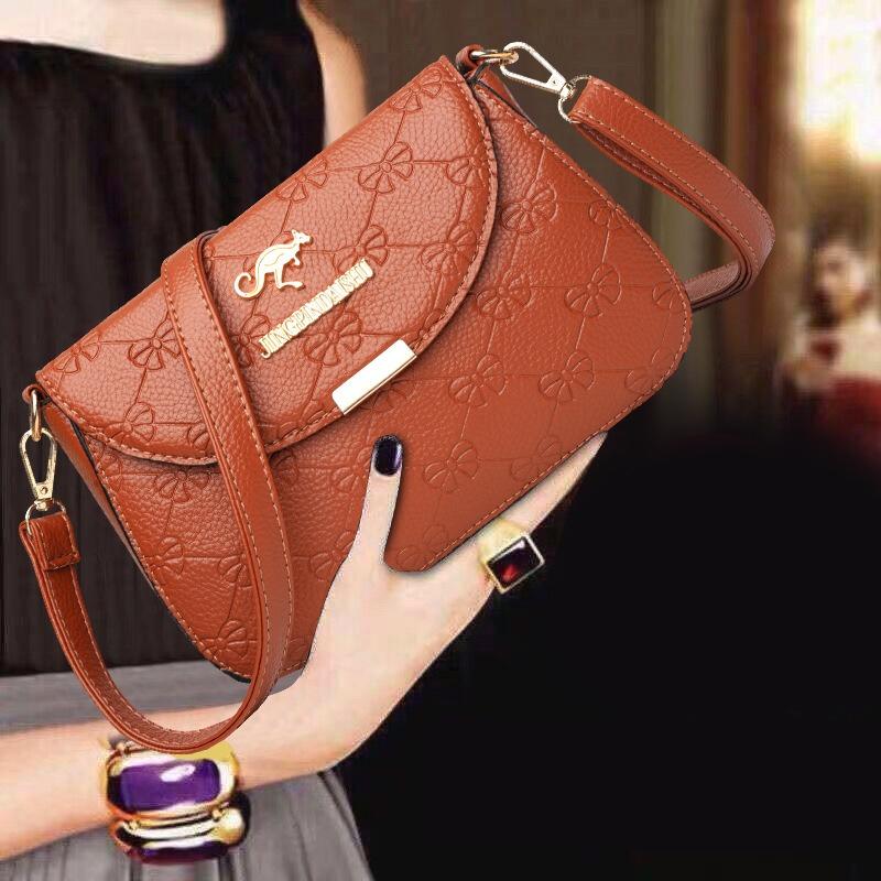Soft Leather Texture New Women's Bag Messenger Bag Simple Large Capacity Small Square Bag Casual Fashion Shoulder Bag