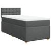 Maison Exclusive - Sommier à lattes de lit avec matelas Gris foncé 80x200 cm Tissu