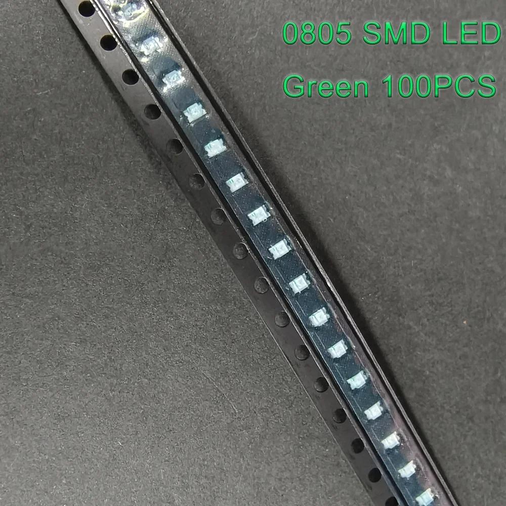 100 Stück 0603 0805 SMD LED Diode Highlight Leuchtdiode LED Chip 5 Farben Miniatur-LED Rot Weiß Gelb Grün Blau DIY-Kit