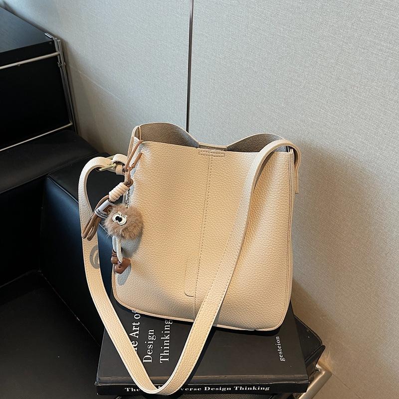Premium Sense Niche Bag Women's New Versatile Shoulder Messenger Bag Simple Retro Child and Mother Bucket Bag