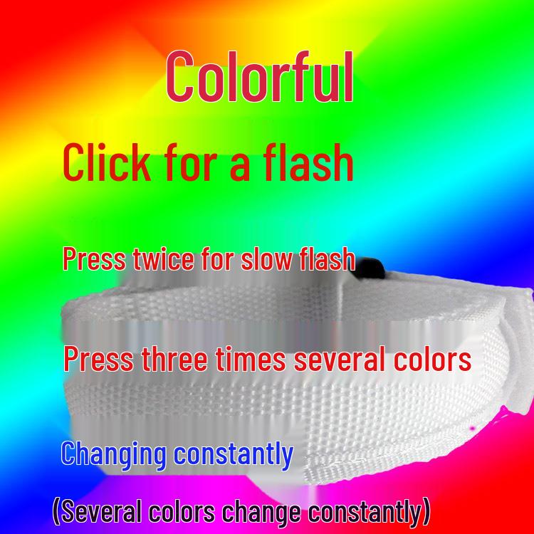 LED Luminous Bracelet: Flashing Wristband for Outdoor Night Running & Cycling with Company Logo Support