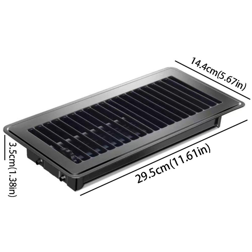 Carbon Steel Floor Register High Efficiency Air Vent Covers 2-Pack Floor Vent Covers Home Floor