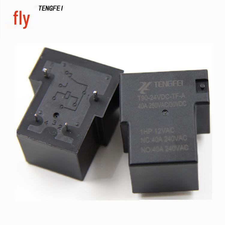 High-Power 40A T90 Relay, 12/24V, 4-Pin Normally Open (SLA-24VDC-SL-A)