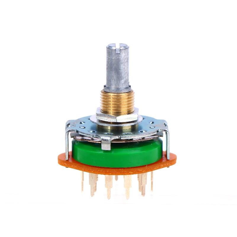 Rotary Switch 3 Pole 4 Position Signal Selection Power Amplifier Audio Signal Switch Accessories