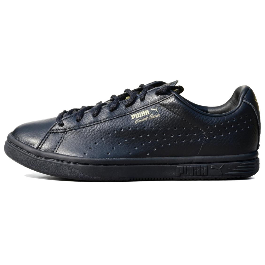 

Puma Court Star Comfortable Versatile Sneakers Unisex Sneakers Black Gold 361051-01 35.5