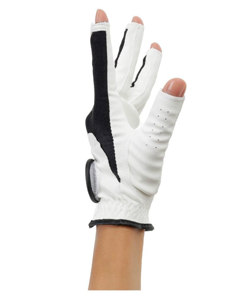 Golf Left Nail [Arnold Palmer] Glove, Hand, Women's Glove, Polish, APG-03H BK/WH