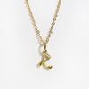 Charms Heart Initial Necklaces for Women,Gold Plated Letter Pendant Necklace, 26 Capital A-Z Stainless Steel Jewelry