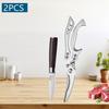 MultiPurpose Professional Kitchen Knives Japanese Santoku Knife BBQ Scissor Meat Cleaver Damascus Fruit  Knife for Household