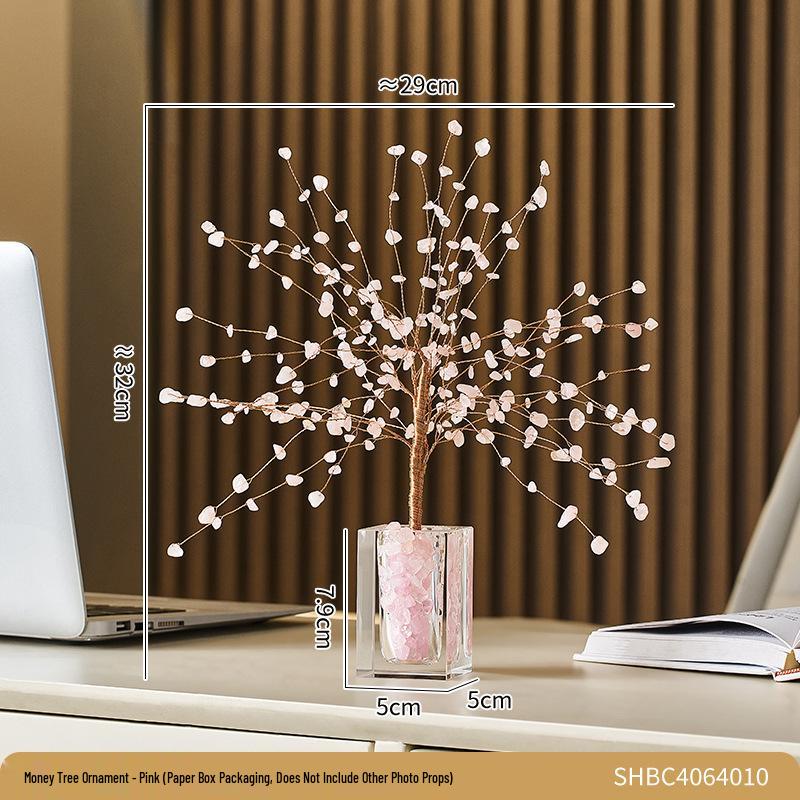 New Year Fortune Tree Ornaments - Chinese Style Decorations for Office, Wine Cabinet, or TV Cabinet. Attract Good Fortune. Free Shipping.