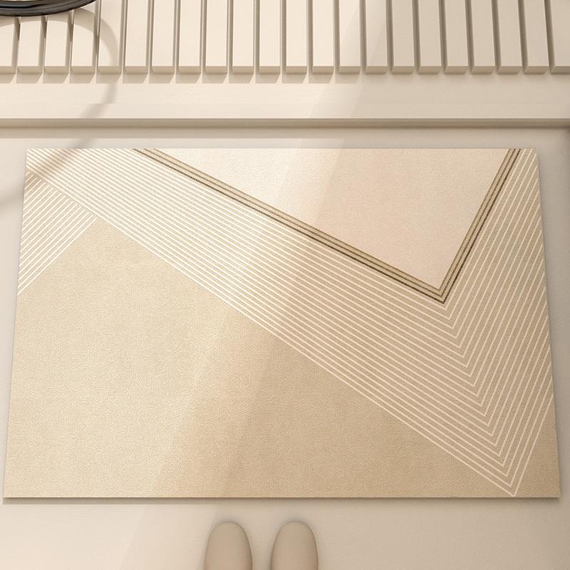 Diatom Mud Floor Mat Dirt-resistant Bathroom Floor Mat High-end Quick-drying Water-absorbing Pad Bathroom Anti-slip Pad Easy-to-maintenance Foot Mat