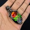 Tri Color Labradorite Pendant Gemstone Handmade Jewelry, 999 Copper Wire Wrapped Pendant, Gift For Wife Jewelry