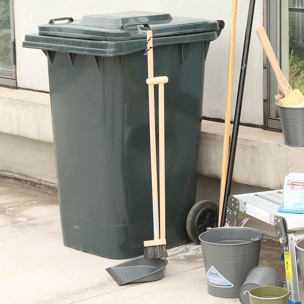 Dulton Cleaning Supplies Dustpan Bloom Gray Height 930 x Width 290 x Depth 232mm DUSTPAN BROOM GRAY & & H20-0183GY