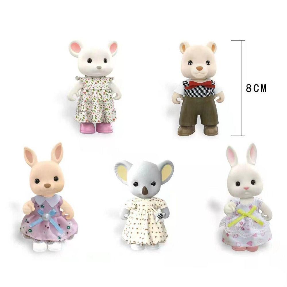 Simulation Forest Family Dolls Forest Family Dollhouse Toy Dollhouse Accessories