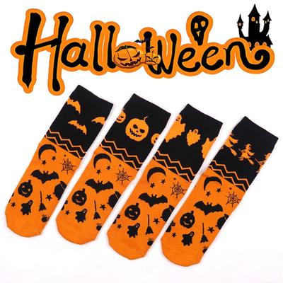 Neue Halloween-Geschenksocken: Lange Baumwolle Herbst/Winter Unisex Lustige Paar Socken