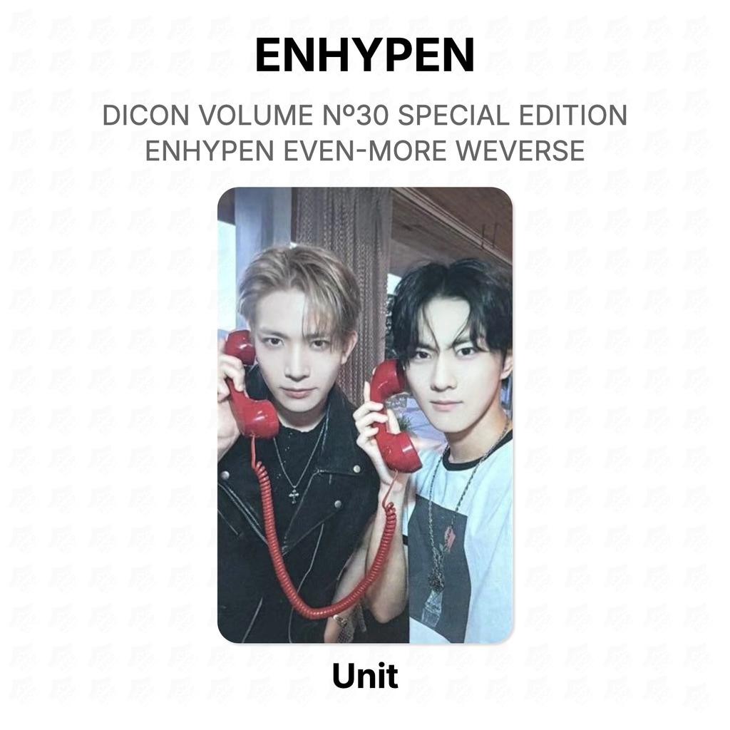 ENHYPEN DICON VOLUME No30 SPECIAL EDITION ENHYPEN EVEN-MORE WEVERSE Official Photocard