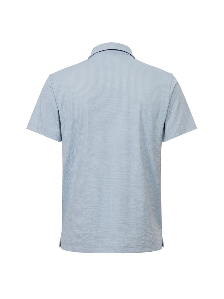 EIDER Coolution Men'S Airwave Short Sleeve Polo Shirt_Blue Gray