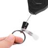 Anti-theft Keychain Badge Holder Retractable Key Ring Badge Reel Easy-to-pull Buckle ID Card Holder