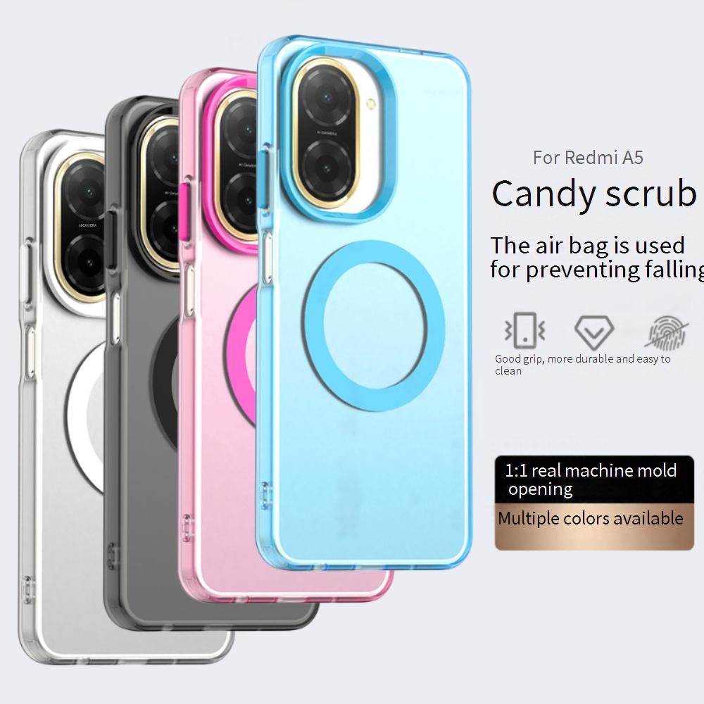 Magsafe Matte Phone Case For Xiaomi Redmi A5 4G Magnetic Wireless Charging For Xiaomi Redmi A5 Shockproof Back Cover
