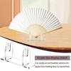 Chinese Hand Fan Stand 2X Chinese Foldable Fan Transparent Acrylic Organizer Shelf Home Decoration Organizer Rack For Home