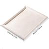 Elegant Beige Velvet Jewelry Display Tray Necklace Bracelet Earrings Ring Storage Viewing Trays Counter Jewellery Showcase Props