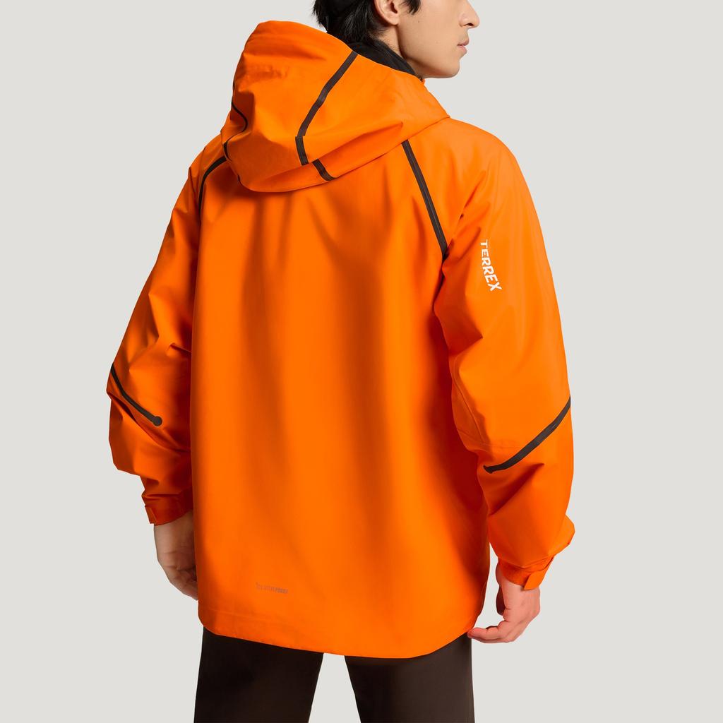 Adidas Terrex Jackets Men's Orange Hooded Moderate Other KD4359