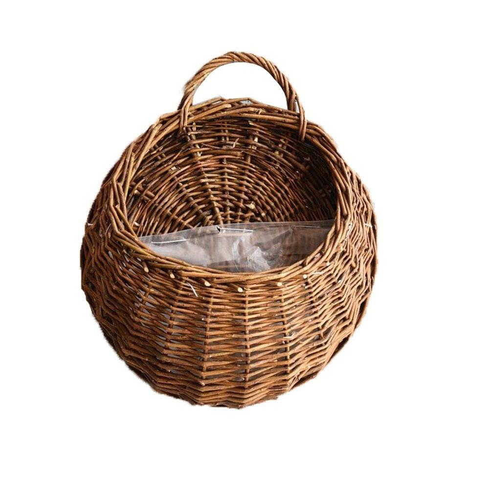 New Storage Container Flower Basket Wall Hanging Handmade Weaving Hanging Planter Garden Pots Home & Living