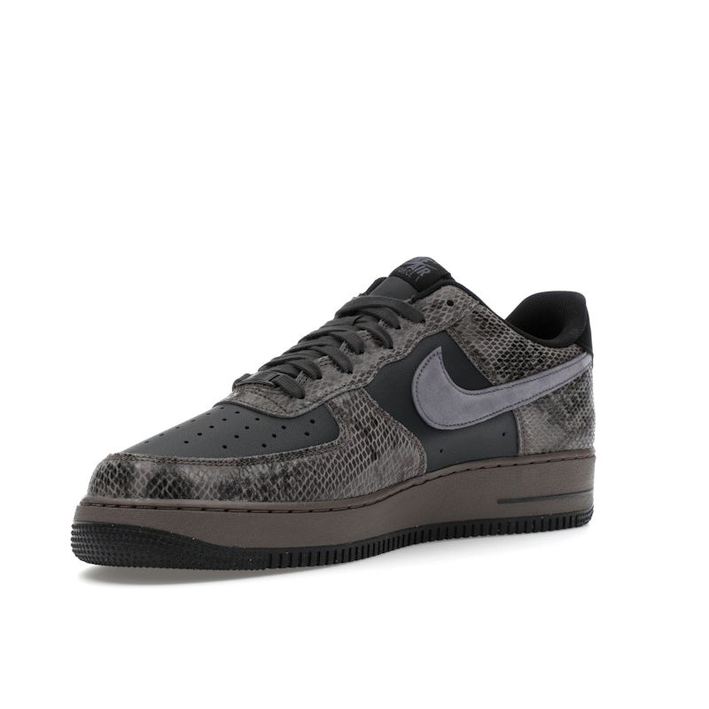 Nike Air Force 1 07 LV8 Snakeskin Pack - Off Noir Men Sneakers Black Light-Carbon Cave-Stone HF2898-001