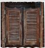 Western Shower Curtain Rustic Wooden Saloon Door Cowboy Bar Wild West Antique Style Decor with Hooks