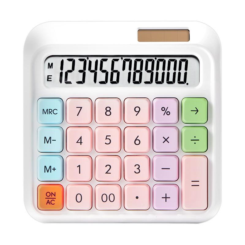 Dopamine Color Series Multifunctional Calculator with Flexible Keyboard - Stylish Office & Internet Celebrity Design.