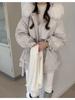 New Design Winter Korean Fashion Women Overcoat Vintage Aesthetic Loose Thick Coat Female Hoodie Casual Warm Elastic Waist Long Sleeve