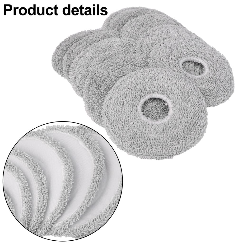 4/10 Pcs Mop Pads Washable Cleaning Cloth For Mova E30 For Ultra Vacuum Cleaner Replacement Spare Parts
